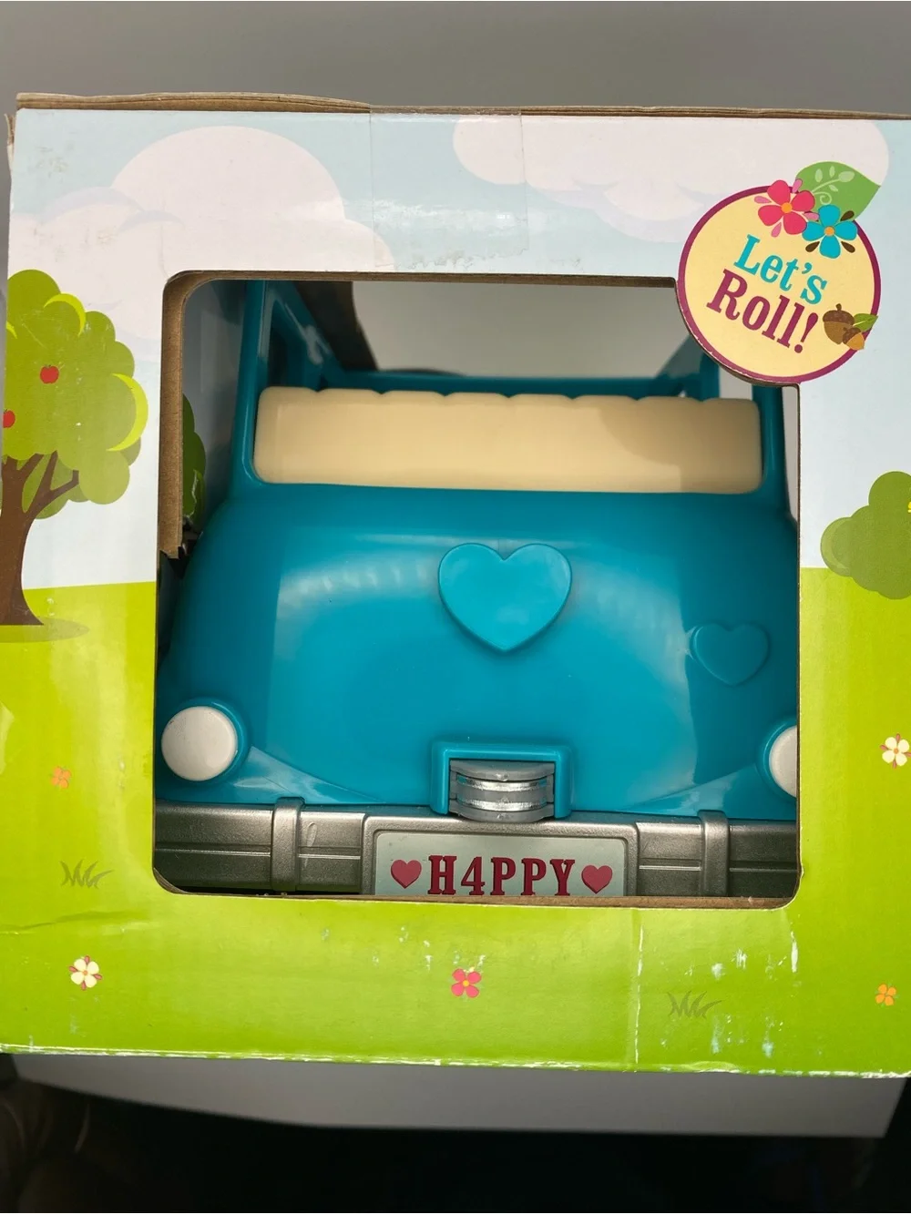 Lil' Woodzeez Turquoise Breezy Buggy Play Car with Detachable Suitcase